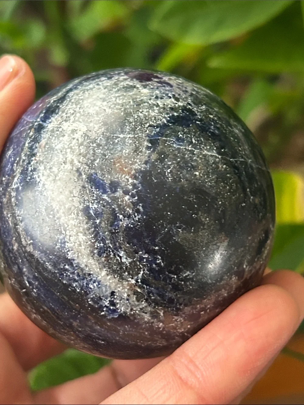 💎 Polished Sodalite Crystal Sphere 56mm
